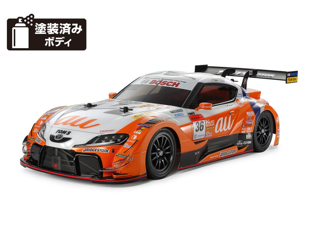 未走行　1/10RC au TOM'S GR Supra 塗装済みボディ Amazon | タミヤ 1/10RC au TOM'S GR Supra 塗装済みボディ ホイル付