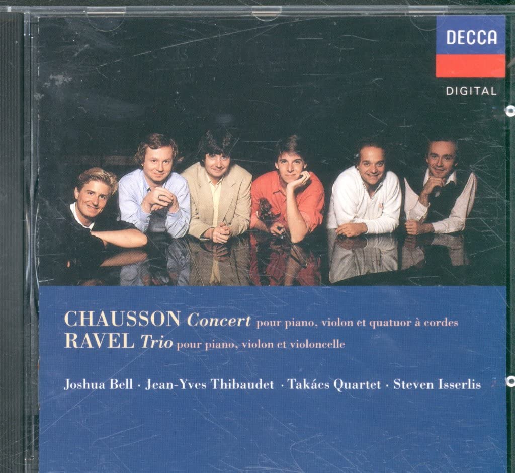 Concerto for Piano / Trio for Violin [Audio CD] Chausson; Ravel; Bell, Joshua and Takacs Quartet