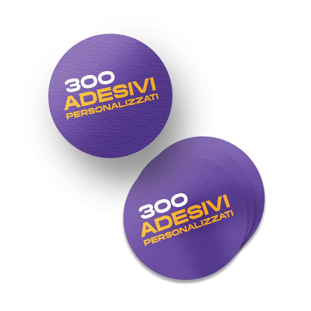 300 autocollants personnalisés multi-usages – Autocollant autocollant sur papier adetto pour tous les événements – étiquettes autocollantes pour matgrimonium école bureau d'entreprise. (diamètre 8 cm,