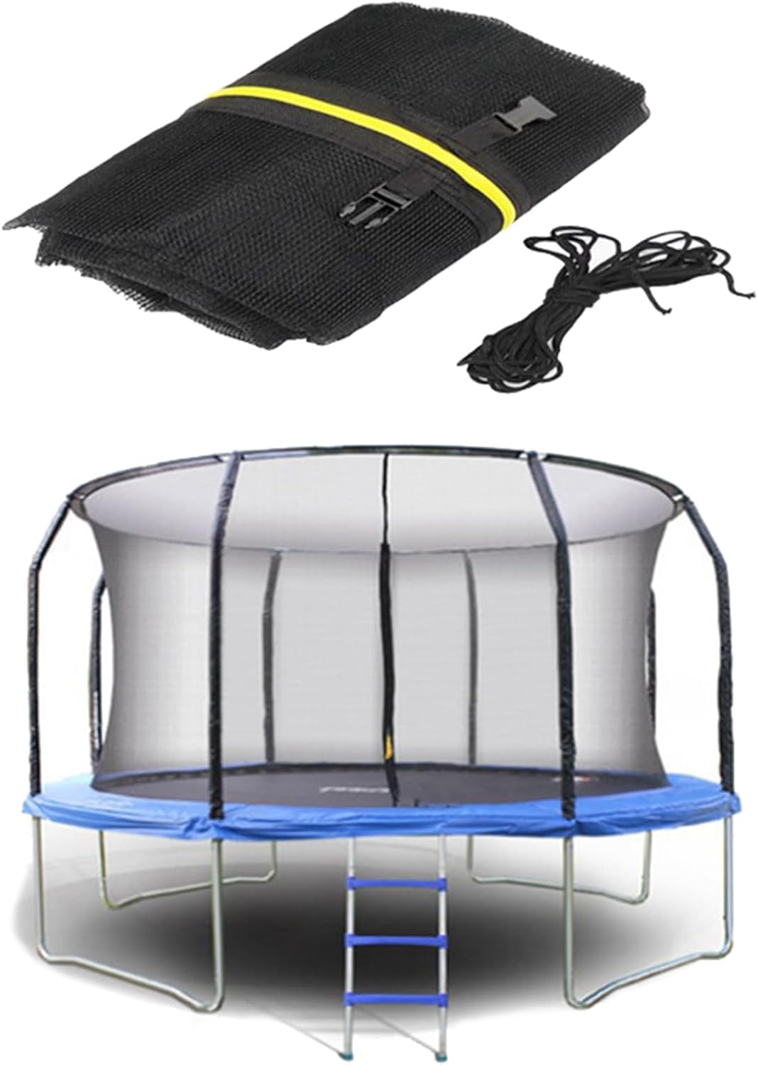 Trampoline Replacement Net, 8FT,10FT,12FT,14FT,15FT,16FT Trampoline Safety Replacement Net, Trampoline Round Frame Internal Protective net, Net Only