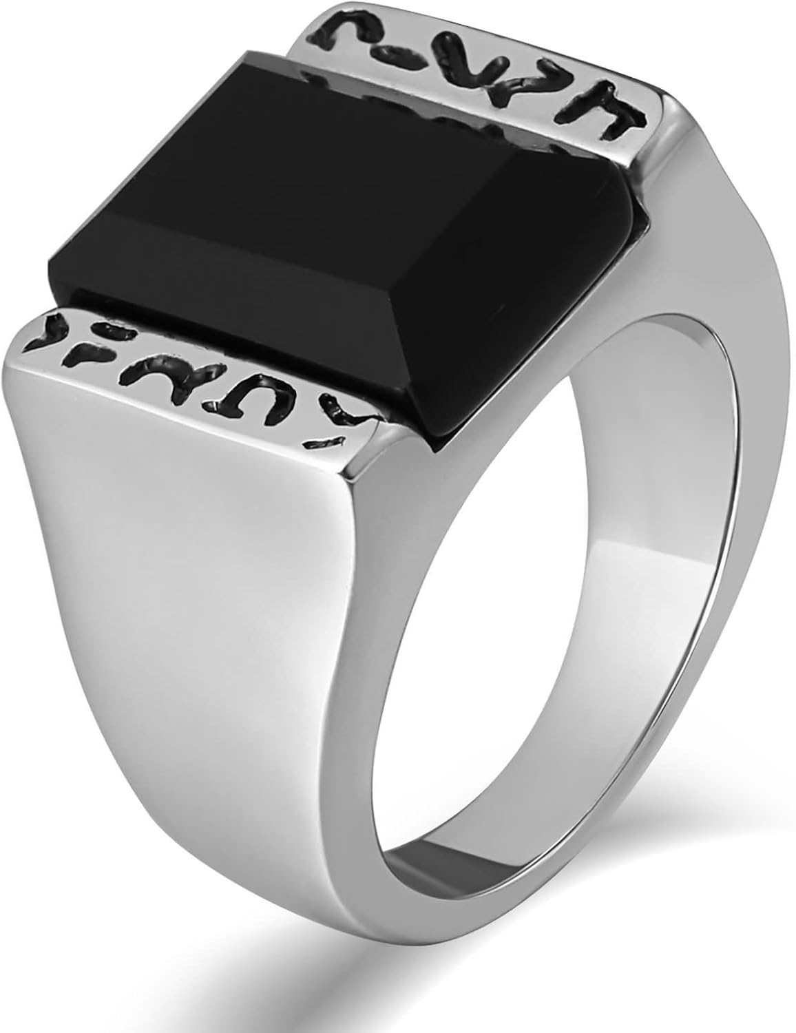 AYDOME Wedding Ring Men, Engagement Rings Personalised Stainless Steel