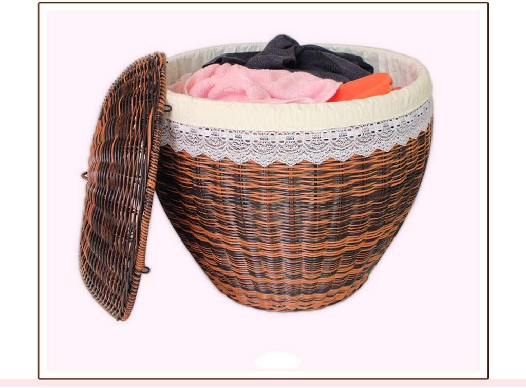 Storage Basket Plastic Rattan Laundry Basket Storage Basket Storage Basket Large Dirty Clothes Basket Dirty Clothes Storage Bucket Storage