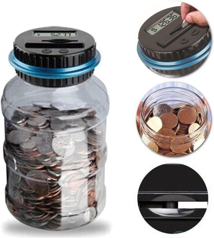 Digital Counting Money Jar, Piggy Bank for Kids, Piggy Bank