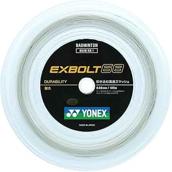 YONEX バドミントンストリング EXBOLT 68 (100m) ８月入荷分 楽天市場】ヨネックス バドミントン ストリング(ガット) エクス