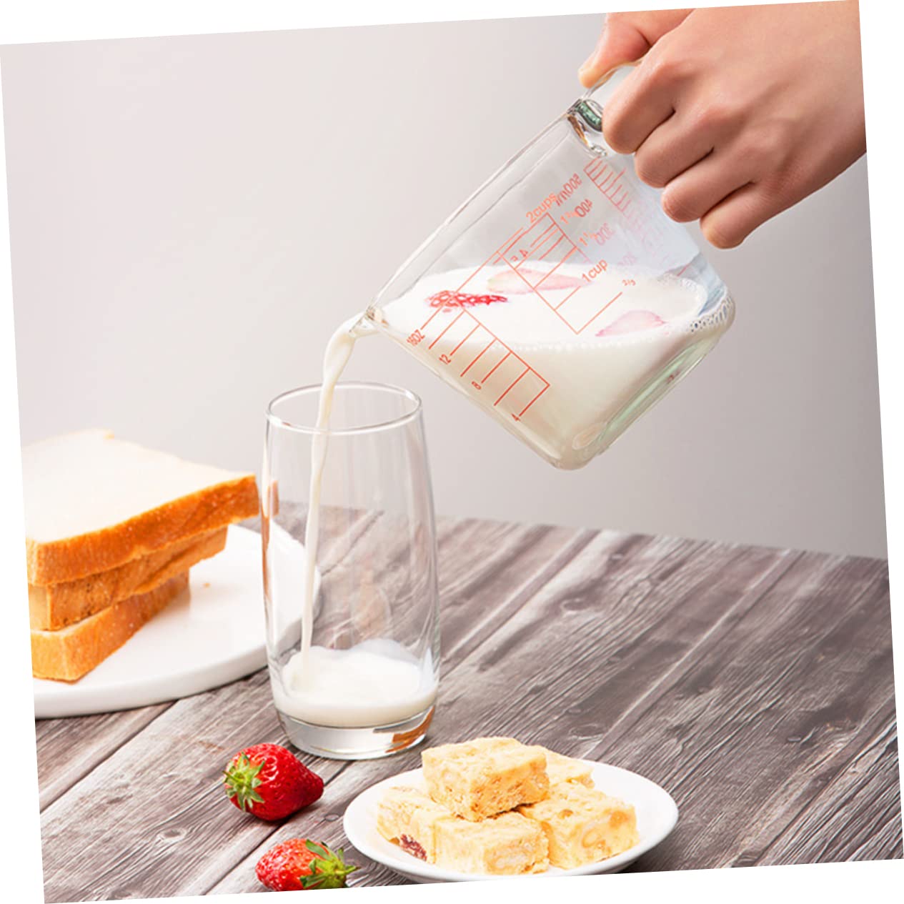 Misurino in Vetro Graduato 500ml per Cucina e Pasticceria