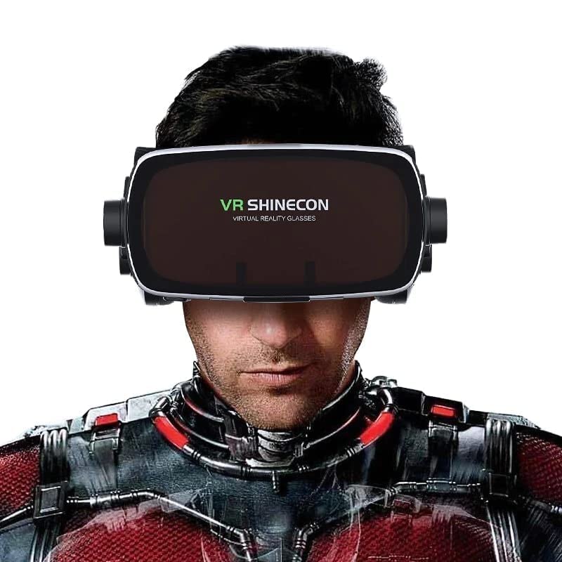 Image of HD Virtual Reality Headset w /Controller /Gamepad,VR Headsets for iPhone /Android,3D VR Glasses for TV, Movies & Video Games-VR Goggles Compatible with iOS, Android Phones (B76)
