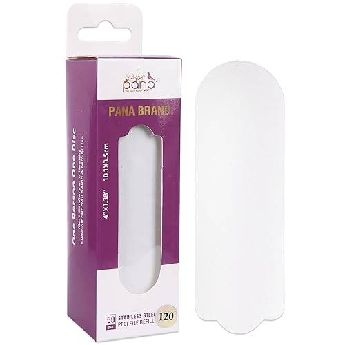 PANA 50 piezas de repuesto para lima de pie de acero inoxidable para limas de pies de acero inoxidable, almohadillas de recambio de pedicura fáciles