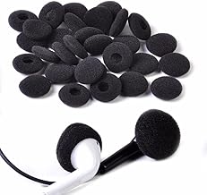 20 Pieces (10 Pairs) Soft Sponge Black Cushion Foam for On Ear Earphones Cover for Protecting Ears and Gives Soft Good Sound Quality