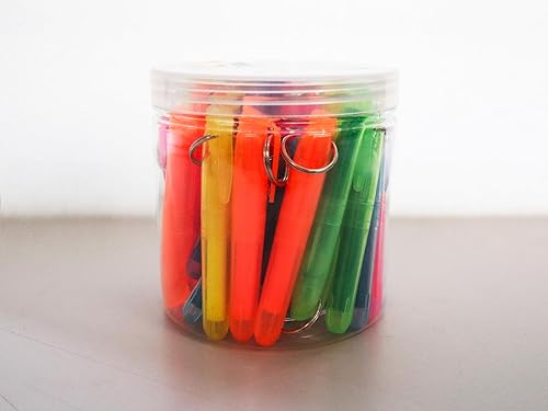 Miniatura 2 de SKKSTATIONERY 36 mini marcadores de borrado en seco, marcadores de pizarra blanca, rotuladores de 3.5 pulgadas, negro.