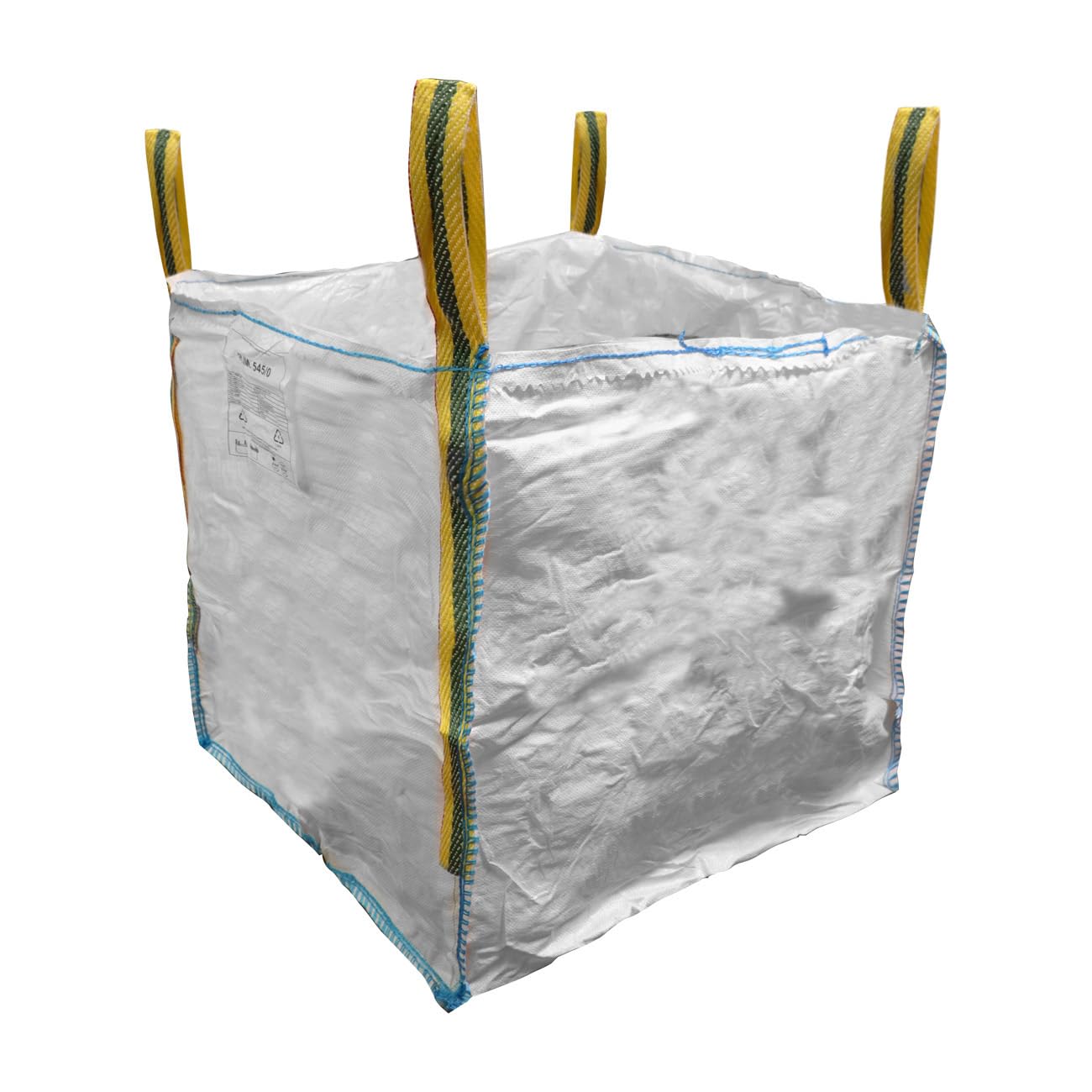 BAG808080100 Sacco porta macerie da cantiere. Portata 1000 Kg. Colore bianco
