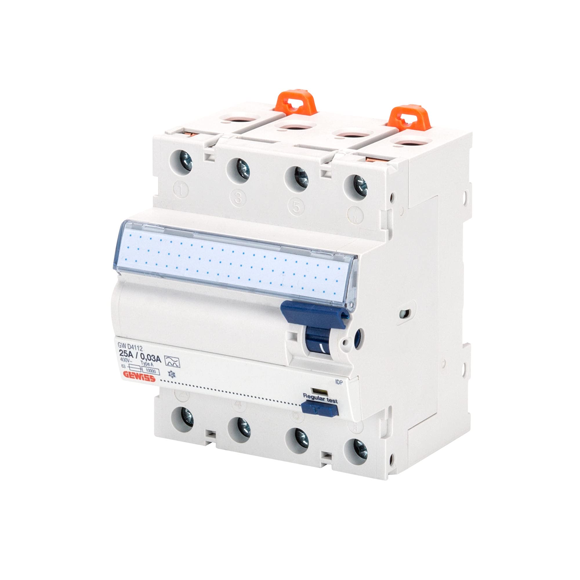 Gewiss Power Differential IDP, 4-polig, 63 A, sofort, 0,03, 4 Module