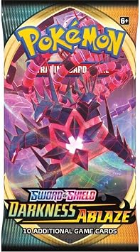 Pokemon 174-81712 Pokemon-Sword & Shield Darkness Ablaze-Booster Packet