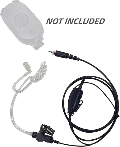 Miniatura 3 de CLP1010e Auricular de tubo acústico CLP1080e Radio Ear Piece con micrófono PTT Headset Compatible con Motorola UHF 1010e 1080e CLP1040e CLP1083e