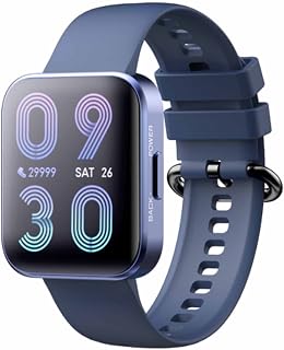 BASICF Smart Watch Incoming Call Activity Tracker Camera Music Control Waterproof Fitness Tracker Watch with Theater Mode Smart Band Calories Pedometer(Blue) Women's Smart Watch