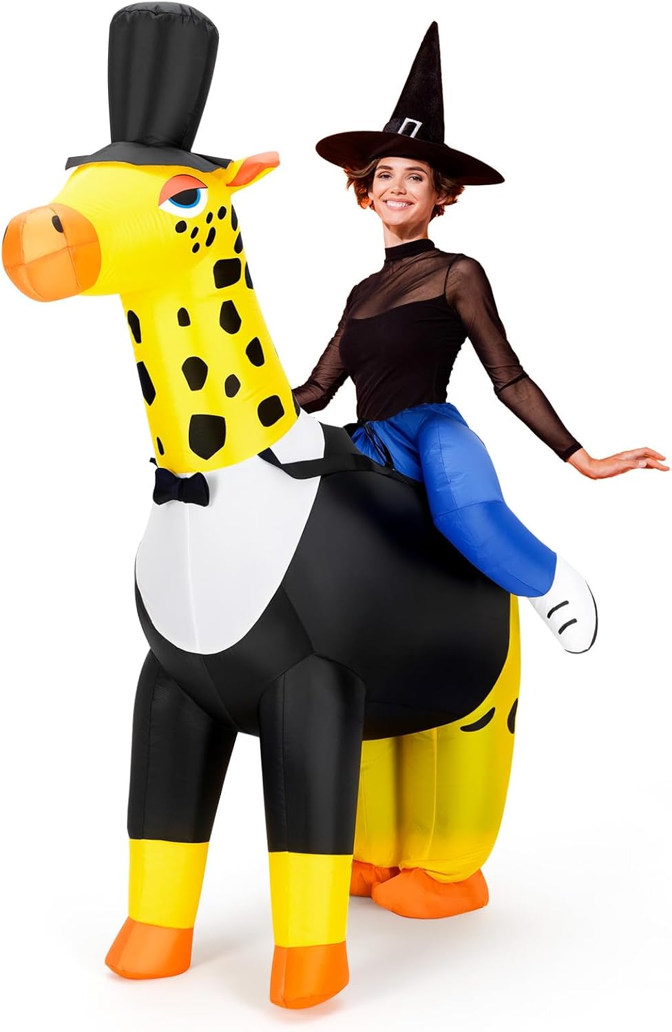 VioraWhite Adult Inflatable Costume Ride on Halloween Blow up Costume for Men Women Thanksgiving Christmas Carnival Cosplay