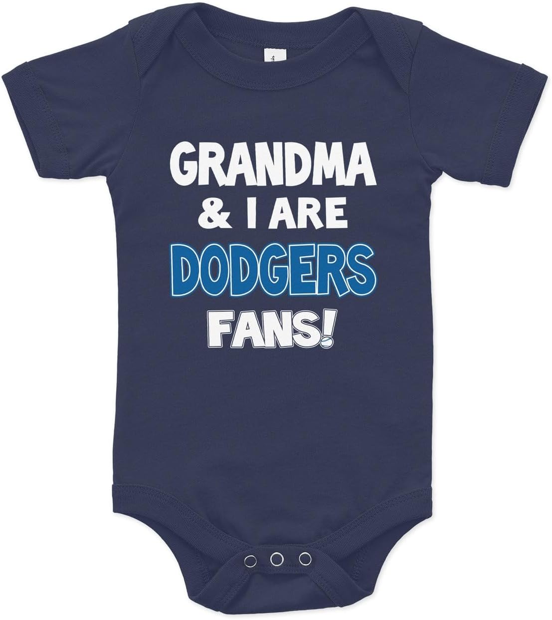 NanyCrafts Baby's Grandma and I are Dodgers Fans bodysuit