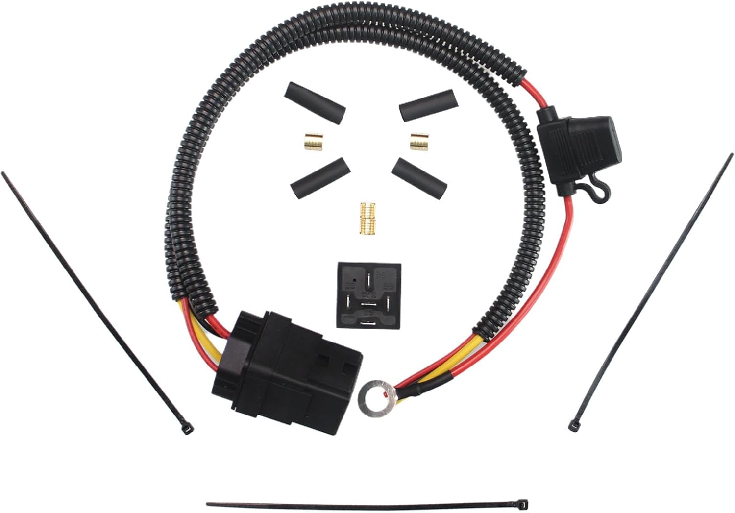 CBWPR091AA Fuel Pump Relay Wiring Harness Kit Compatible with 2011-2013 Chrysler Town & Country, Dodge Durango Grand Caravan, Jeep Grand Cherokee, Ram 1500 | Replaces # 68269523AD