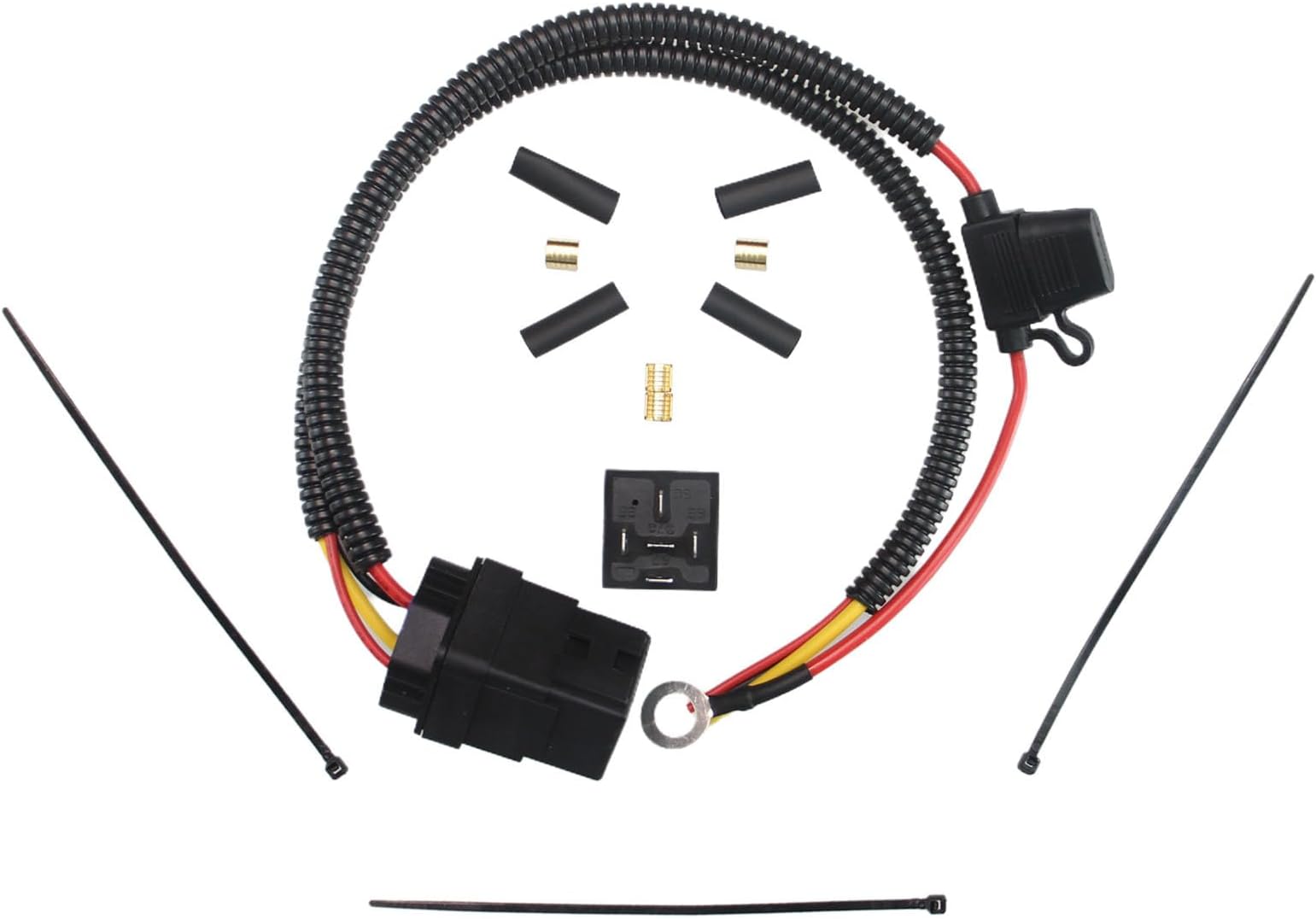 PPNZQAUT CBWPR091AA Fuel Pump Relay Wiring Harness Kit Compatible with 2011-2013 Chrysler Town & Country, Dodge Durango Grand Caravan, Jeep Grand Cherokee, Ram 1500 | Replaces # 68269523AD