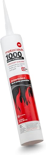 RectorSeal Metacaulk 1000 66303 Firestop Sellador, aplicación segura y fácil, Firestop, cartucho de 30 onzas, un solo componente, altamente