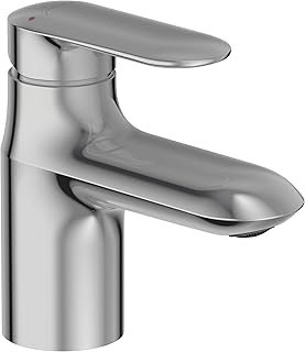 JACOB DELAFON Grifo de Lavabo Cuerpo liso Ahorro de agua Fácil Instalación Aireador antical Color Cromo KUMIN E99984-CP