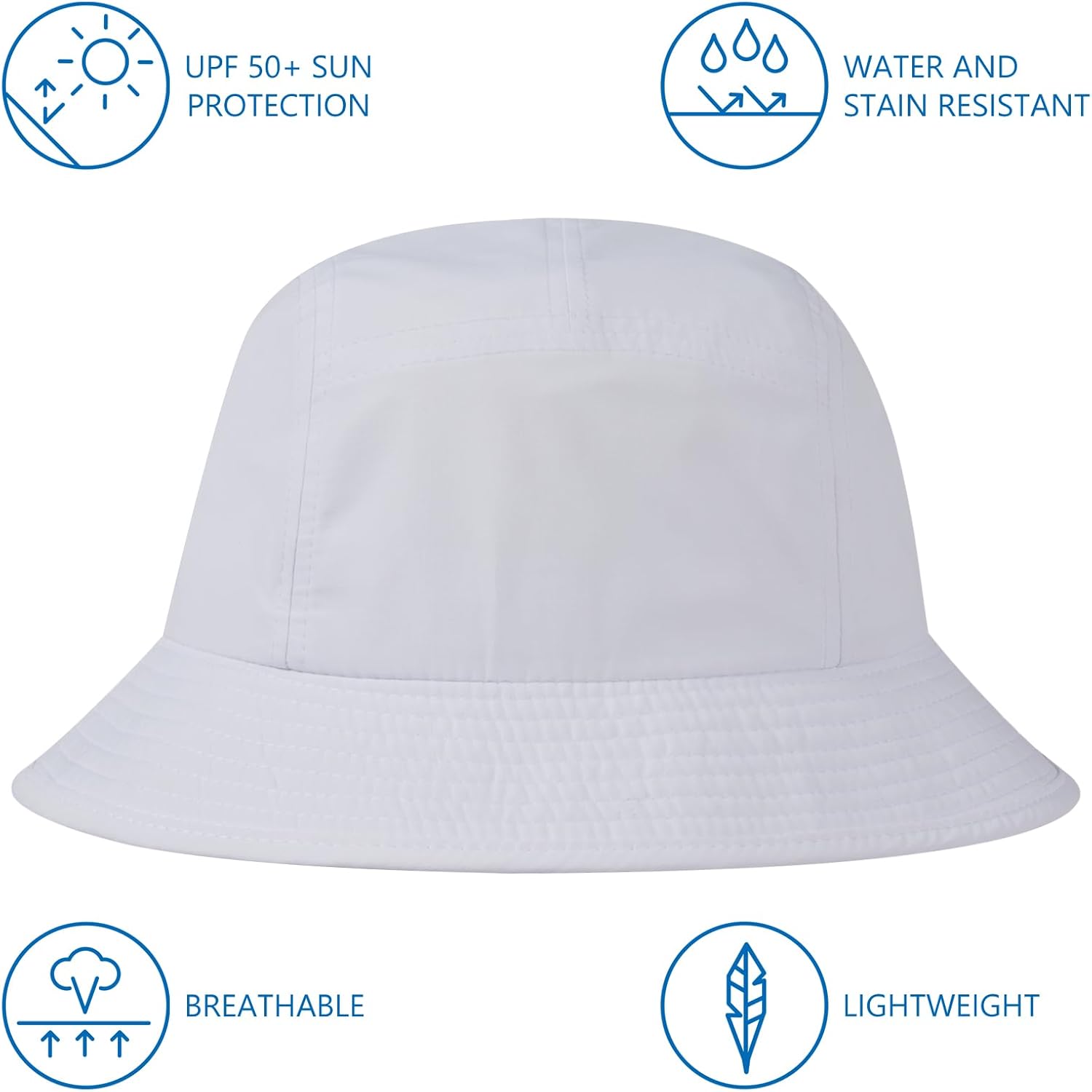BASSDASH UPF50+ Fishing Bucket Hat for Men Women Lightweight Water Resistant Packable Outdoor Summer Sun Hats FH13 - Image 2