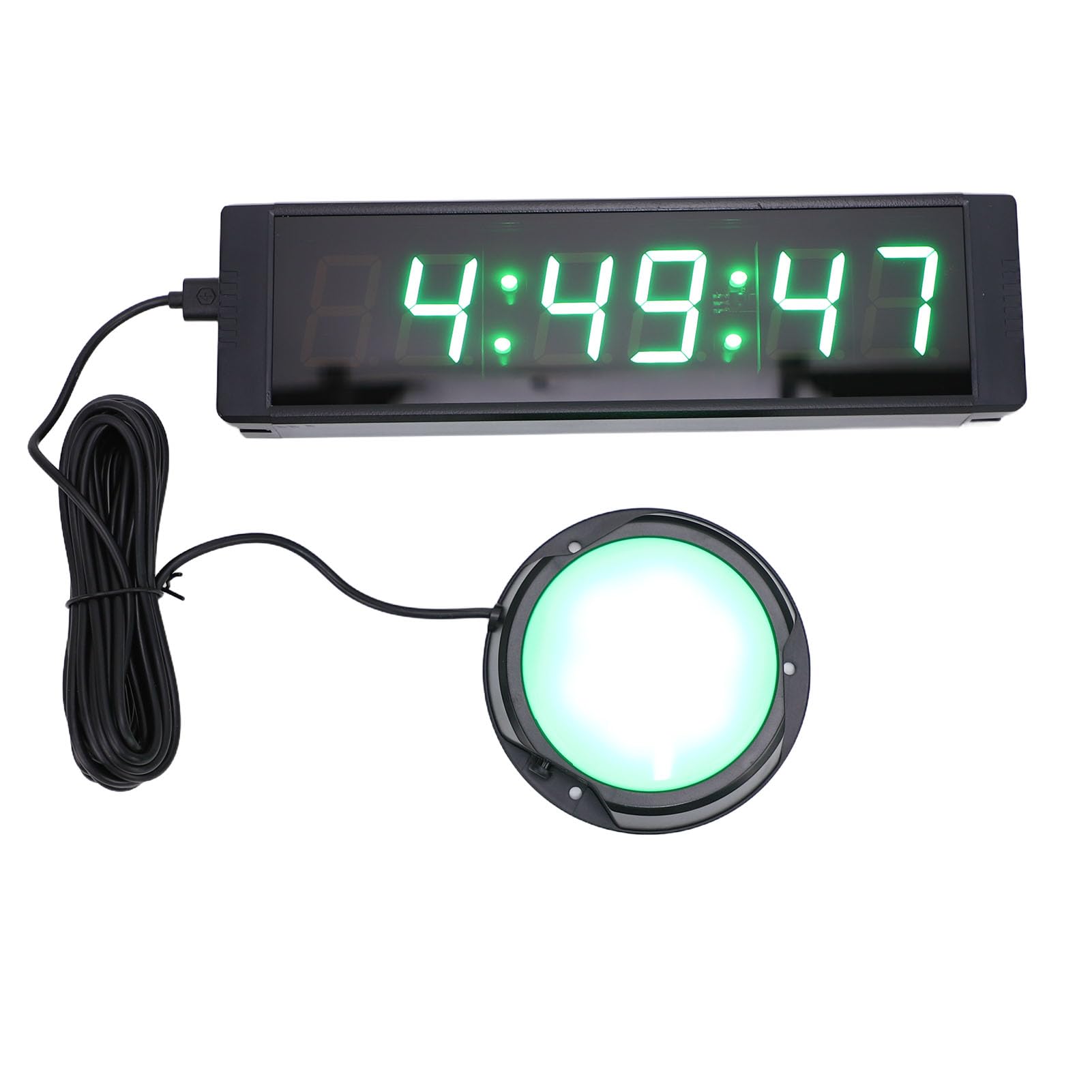 Garosa Konkurencyjny Timer LED, Zielony Wyświetlacz Odliczający z Pilotem