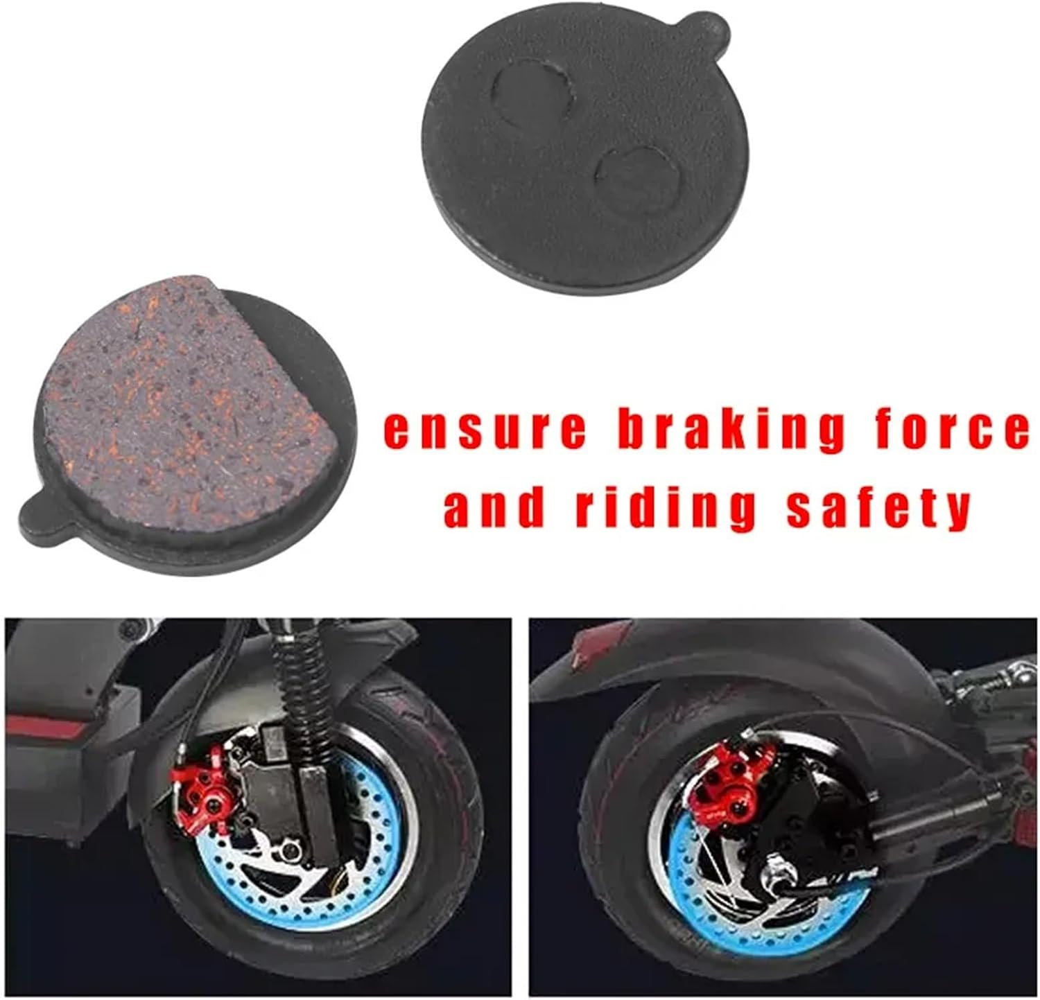6Pairs Brake Pads Compatible with Kugoo M4 Pro Electric Scooter Replacement Accessories Folding KickScooter Caliper Brake Disc Braking Parts (Color : 6pairs-01)