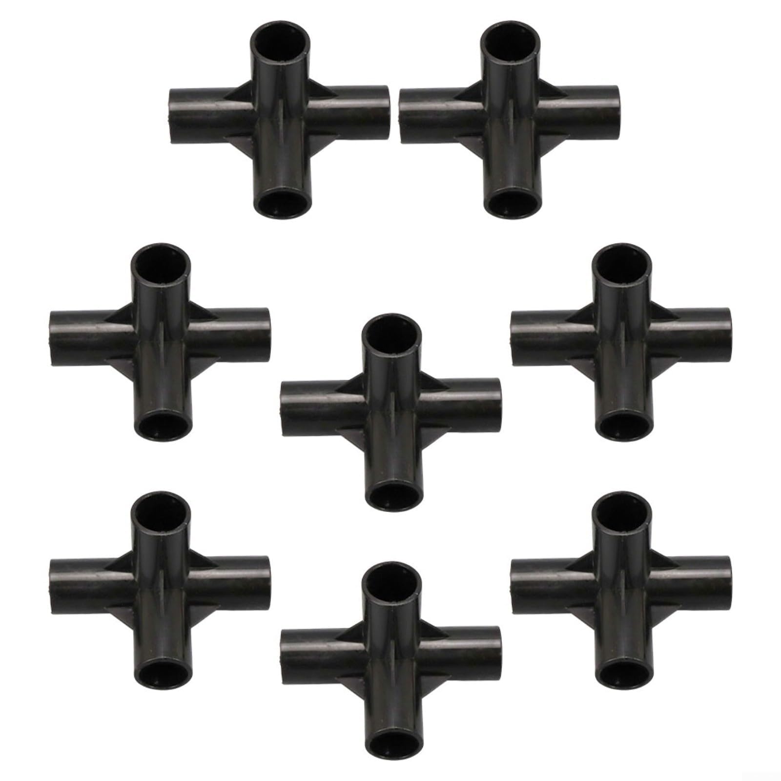 NVARUPC 8PCS Fitting 8/12/16/19mm 4 Types Stable Support Heavy Duty Greenhouse Frame Building Connector Suitable for Grape Trellis Sunscreen Shed Gardening,16mm