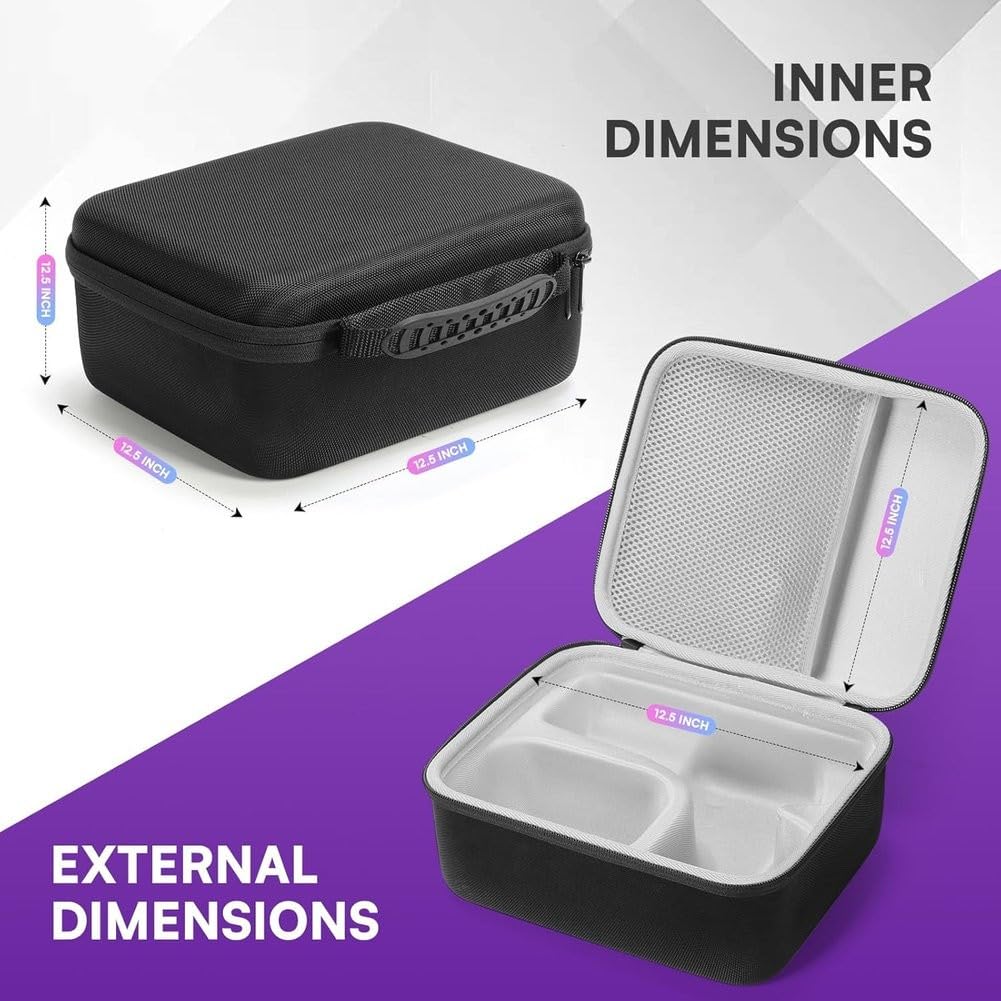 Étui de transport rigide pour microphones Shure SM7B MV7 MV7X, coque robuste en EVA absorbant les chocs avec intérieur en mousse personnalisé, sac de rangement de voyage compact et léger