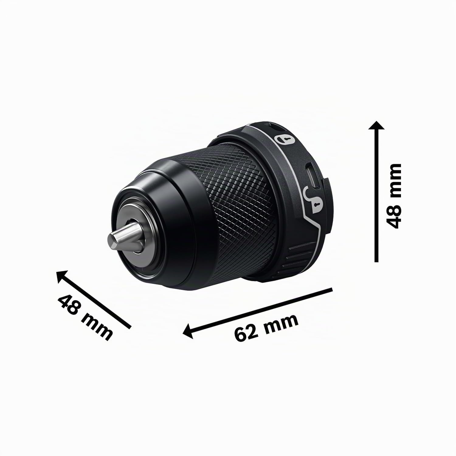 Bosch Professional Attacco mandrino in metallo GFA 12-M (con clic sonoro)