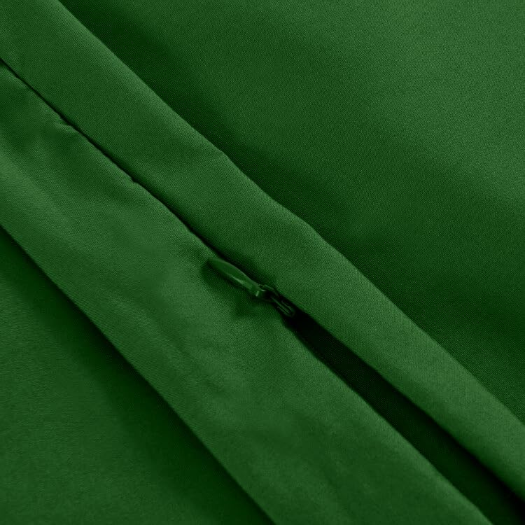 Elegant Comfort Luxury Ultra-Soft 1-Piece Pillowcase Set - 1500 Premium Hotel Quality Microfiber Double Brushed - Wrinkle Resistant, Body Pillowcase Size, Hunter Green