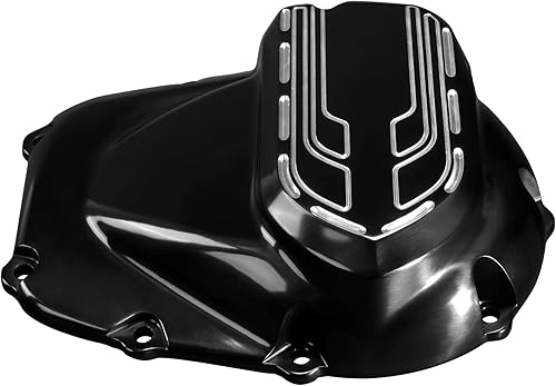 Miniatura 4 de TCT-MOTORPARTS Cubierta de leva lateral negra brillante para Harley M8 Engine Touring Street Glide 17-23