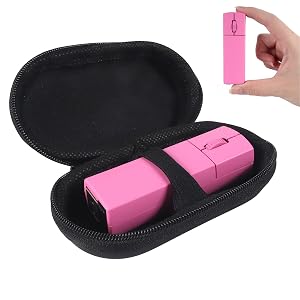 elec Space Wireless Mini Finger Mouse - Silent Dual-Mode Bluetooth 2 4GHz Ergonomic Portable PC Mouse with Case