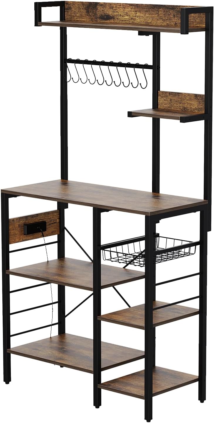 MilleLoom Retro Microwave Stand Countertop, Large Bakers