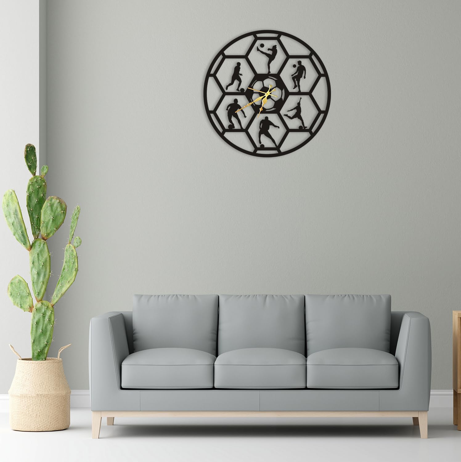 WKWC09 Wall Clock Soccer (14.5x14.5)