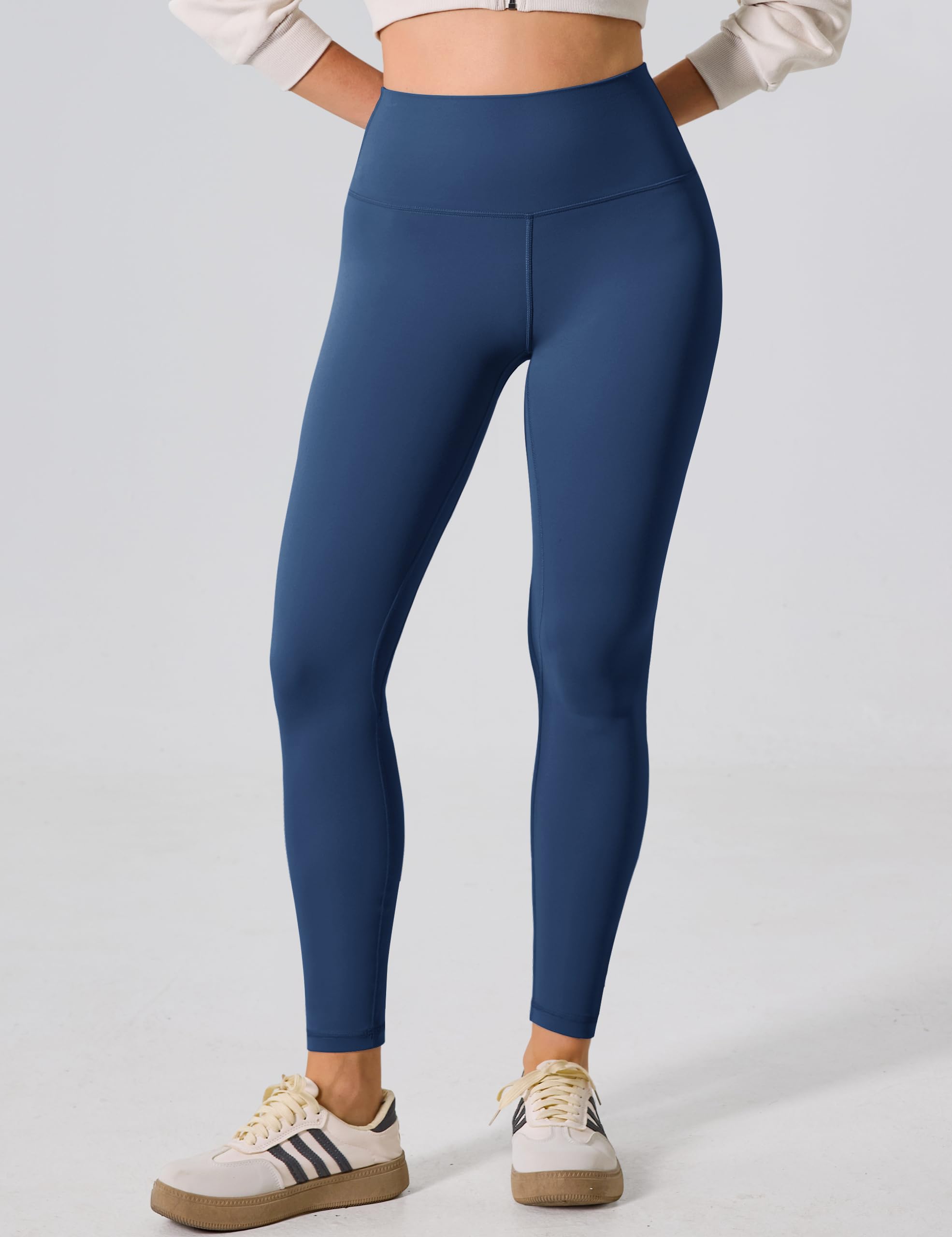BAYDI Clouduxi Mallas deportivas de cintura alta para mujer, opacas, pantalones de yoga, pantalones largos, pantalones de yoga