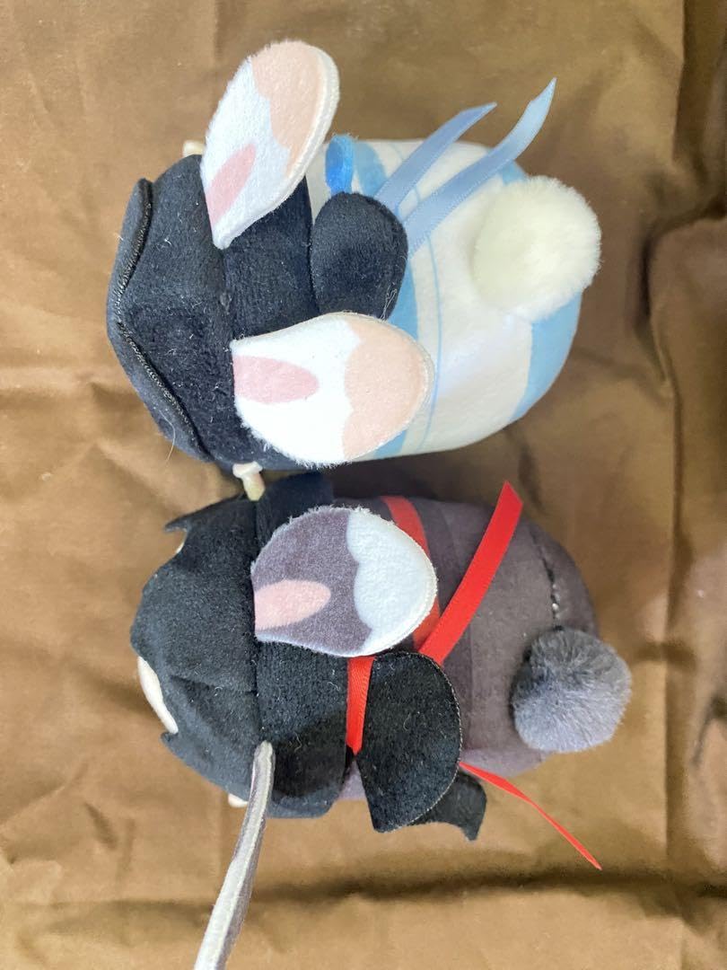 魔道祖師 瑞兎抱地　魏無羨 藍忘機 うさもち ぬいぐるみマスコット fit=scale-down,w=1200