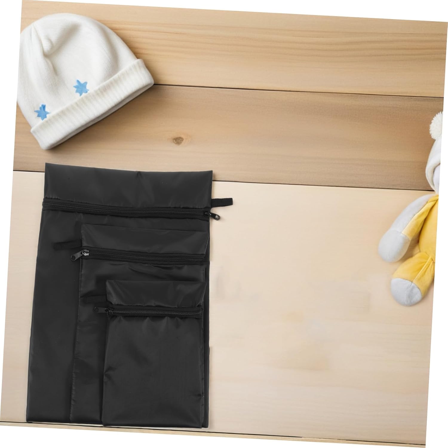 3pcs Diaper Storage Bags Set for Infants – Waterproof Nappy Organizer Pouch with Multiple Sizes (22.5×15cm, 20×30cm, 28×40cm) – Travel and Stroller Wet Dry Diaper Pouches