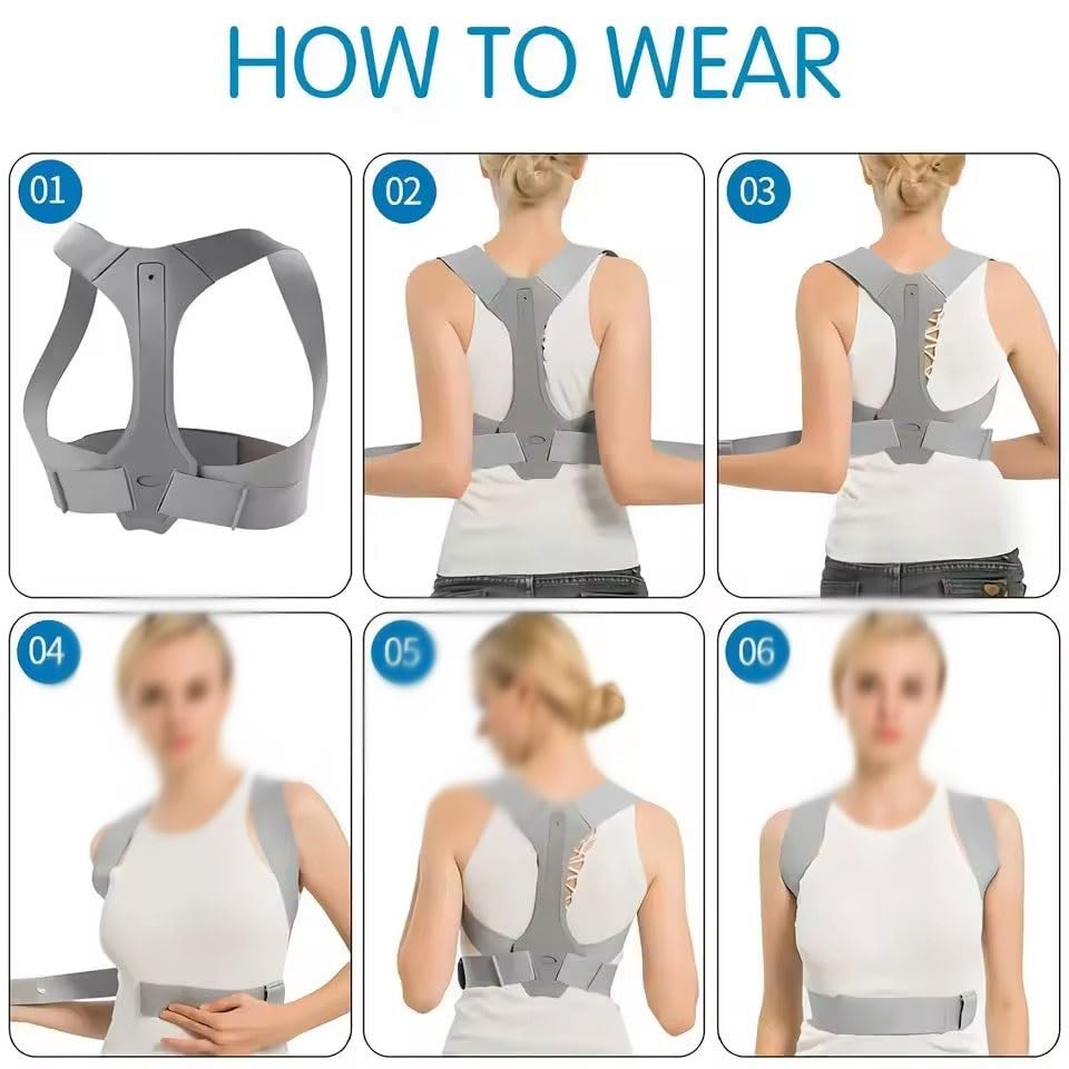Adjustable Back Shoulder Posture Corrector Belt Clavicle Spine Support Reshape Your Body Home Office Sport Upper Neck Brace