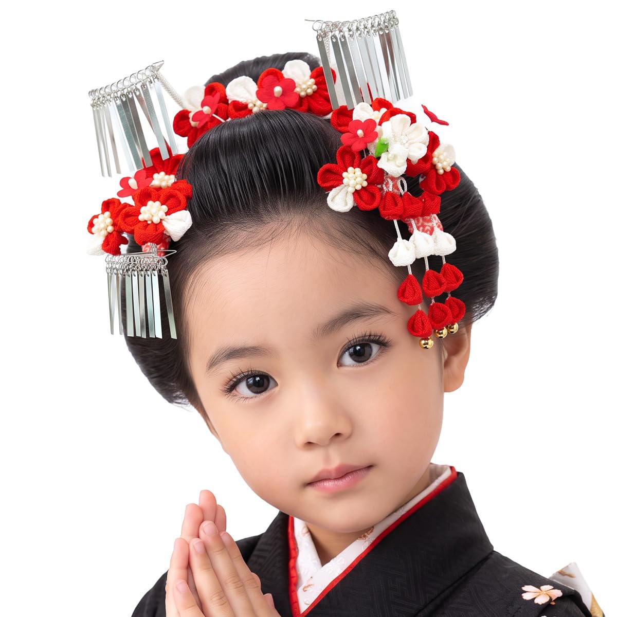 Amazon.co.jp: 七五三用 髪飾り かんざし 3点セット 七五三 kk-078