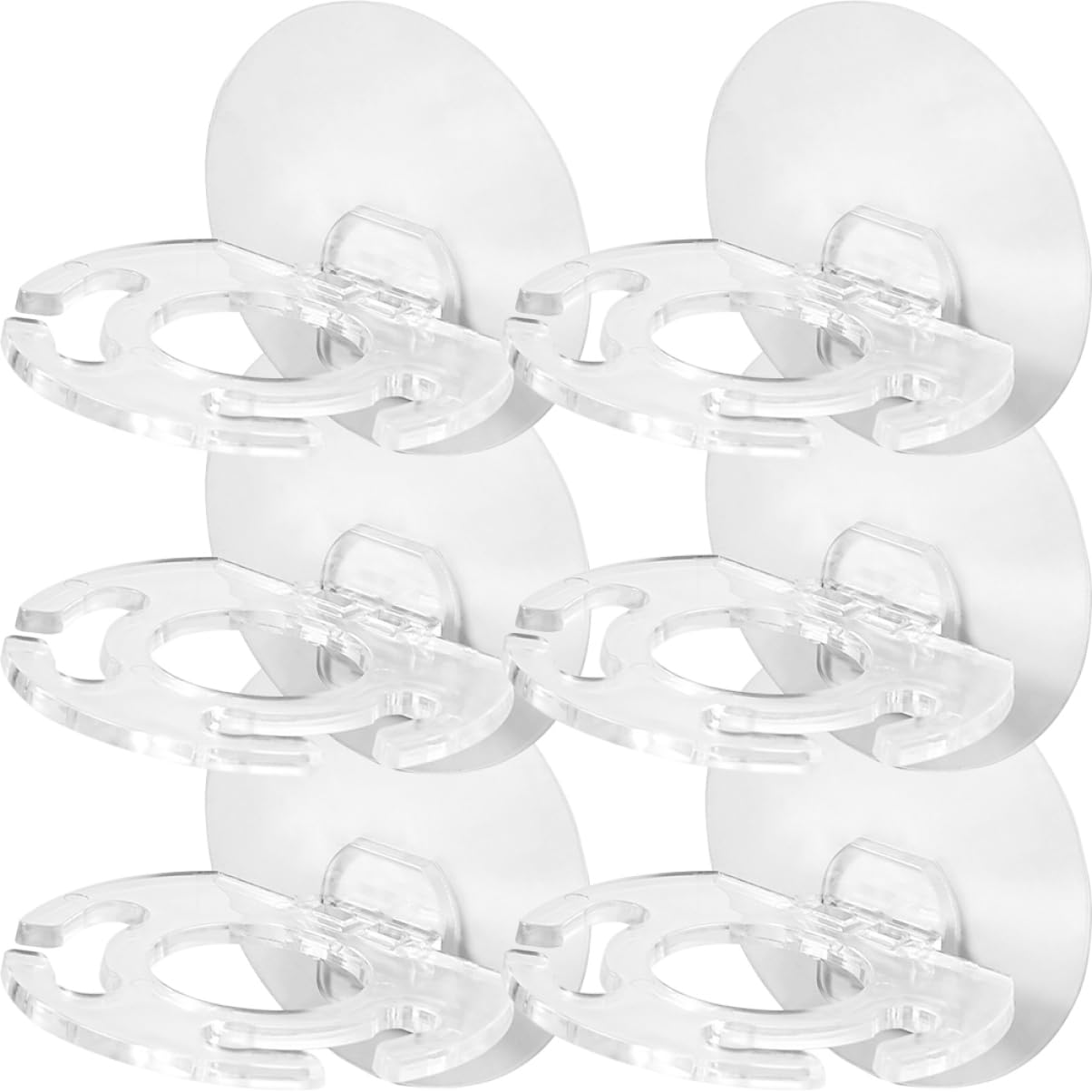 Cabilock 18pezzi Portaspazzolini Adesivo Da Parete Per Organizer Bagno Supporto Per Spazzolini Dentifricio e Rasoio Facile Installazione Senza Punte Materiale Resistente e Trasparente