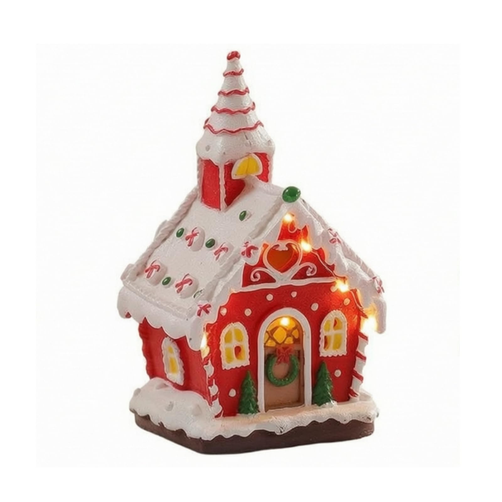 rockible Casa Naviña Luminoso Casa Luminosa Doble Alimentación por USB o Pilas, Naviña con Luz, Cálido, para Chimenea, Estantería, Estilo C