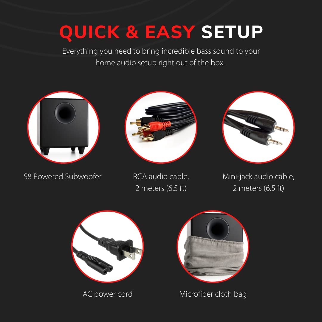 Amazon.co.jp: Audioengine S8 Powered Subwoofer (Black) : Musical