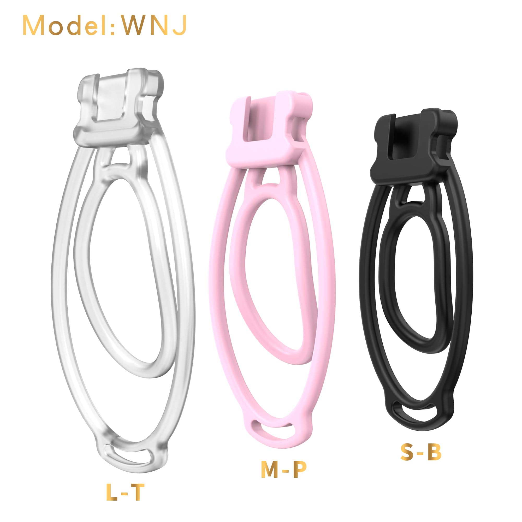FUFU Clip 3 Pcs Chastity Devices Male Penis Ring Device Cock Cage Chastity Device Sissy Penis Cage Male Trainer Chastity Cage Penis Exercise Sex Toys (Black)