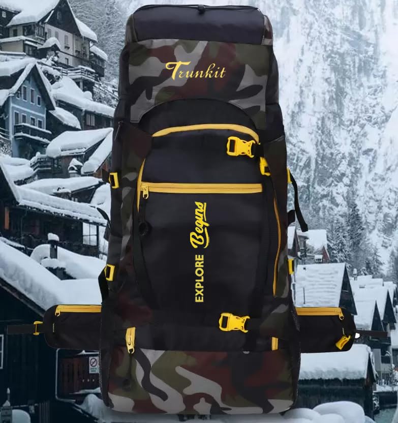 Trunkit Store Waterproof Trekking Backpack (Army) - Image 6