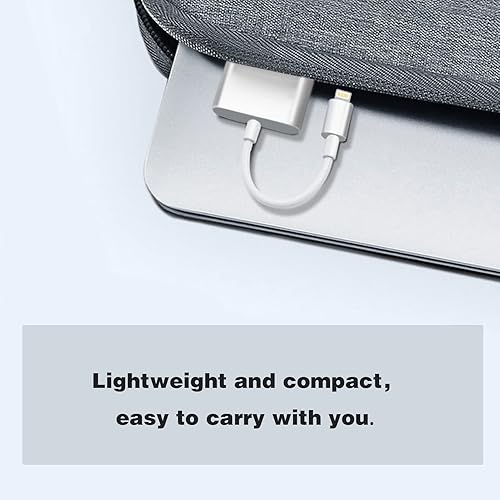 Miniatura 6 de Certificado MFi de Apple Adaptador Lightning a HDMI para iPhone, adaptador de audio AV digital, cable de pantalla de sincronización 1080P con puerto