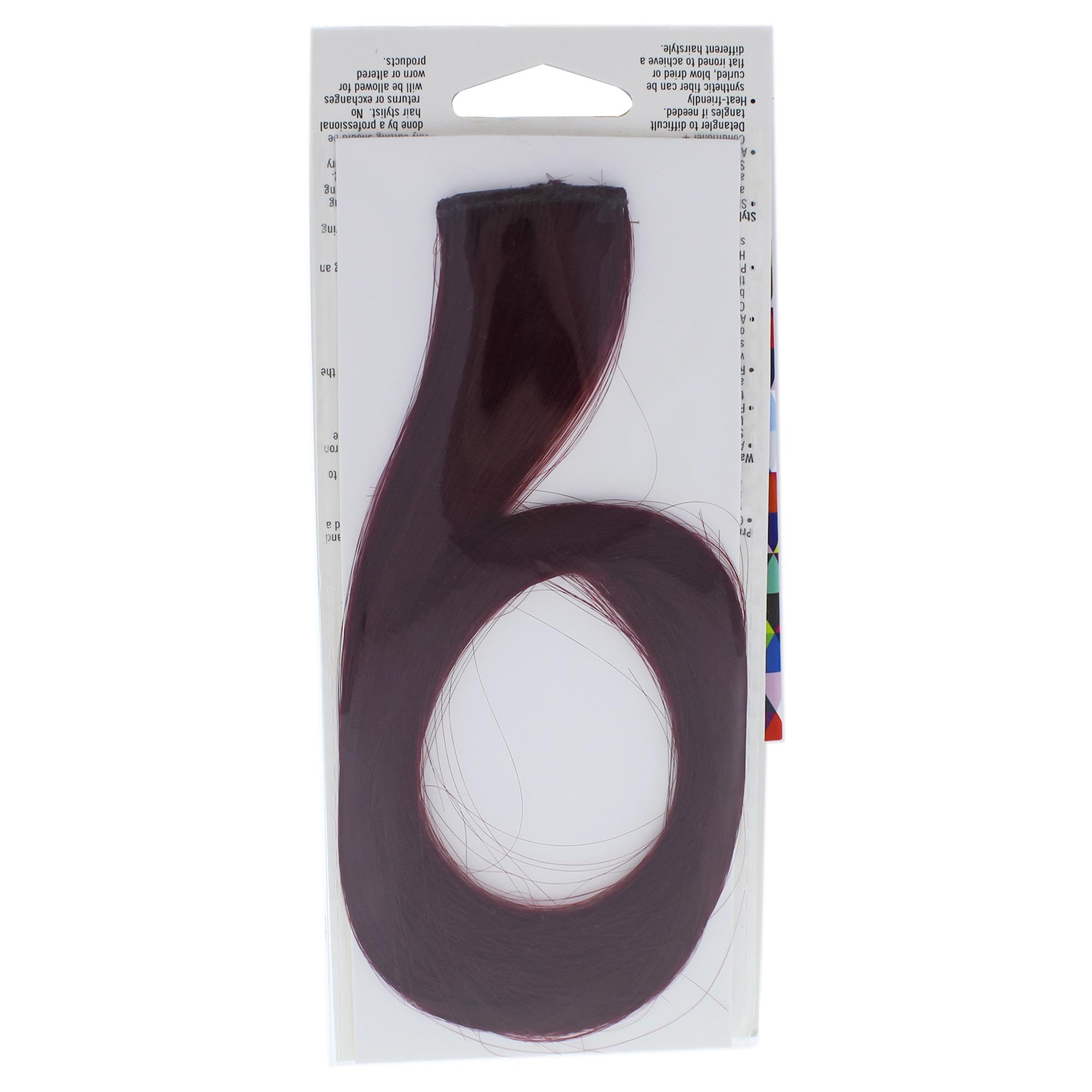 Hairdo Pop Color Strip Extension, Berry Kiss Cranberry 18 Inch (Pack of 1)