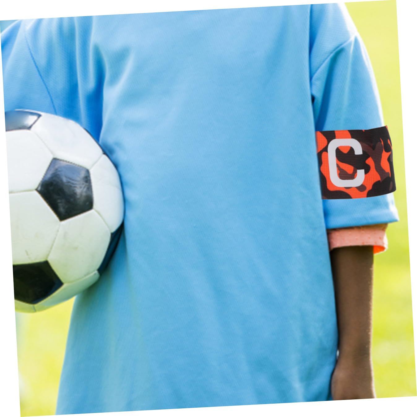 TOYANDONA Fascia da di Calcio Fascia da per Fasce Antibraccio Captain Armband Elastico Fascia Giovanile Fascia da Braccio Professionale Nylon