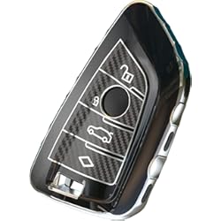 Funda Llave Bmw M Performance OATSBASF Funda para llave de coche para BMW, funda para llave de BMW X1 X2 X3 X4 X5 X6 1er 2 5 7 accesorios (negro)
