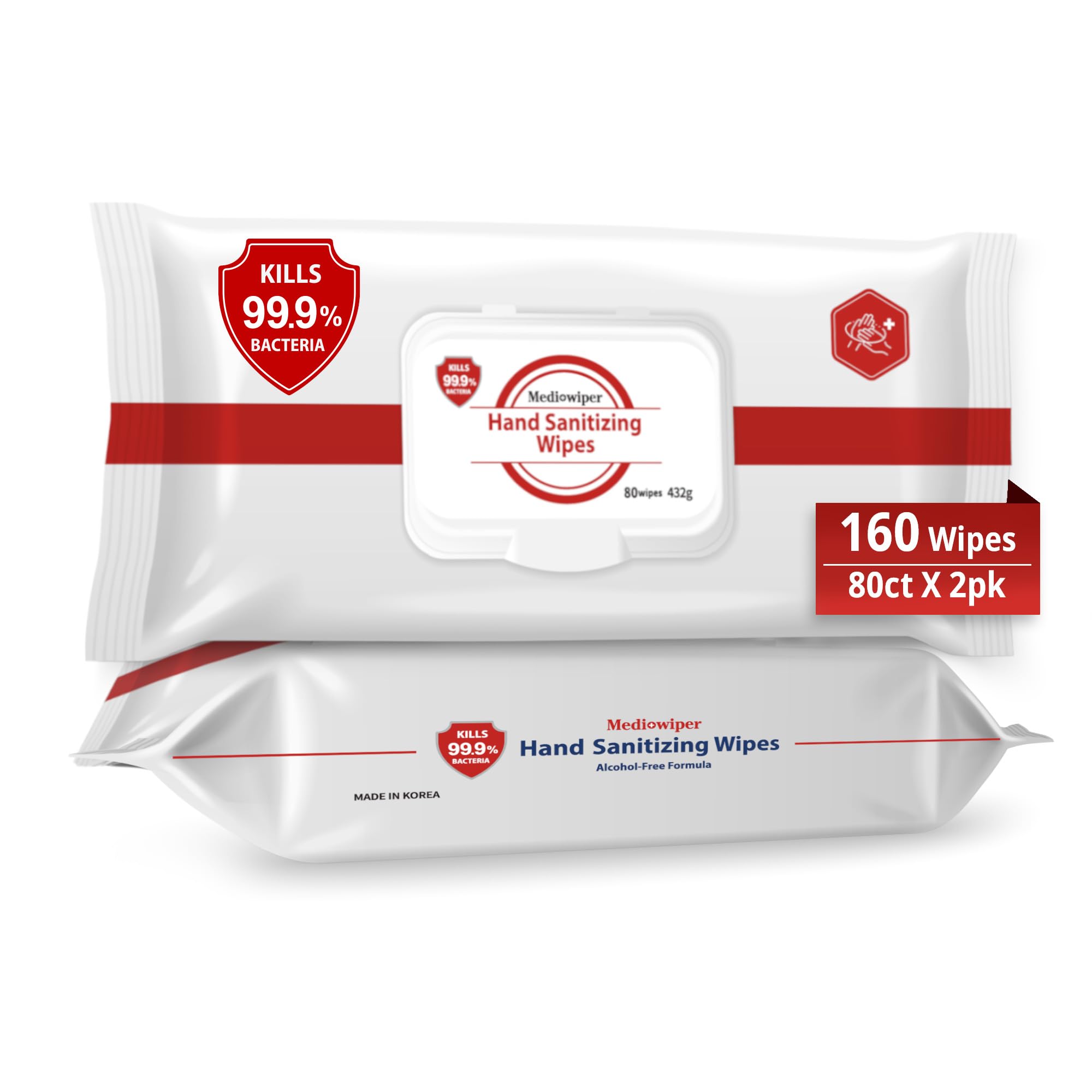 Amazon.com: MEDIWIPER 80ct Unscnted Alcohol-Free Hand Sanitizing